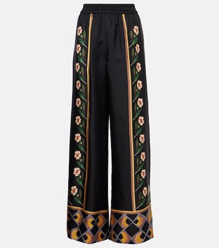 Pantaloni Dazed Placée in twill di seta - La DoubleJ - Modalova