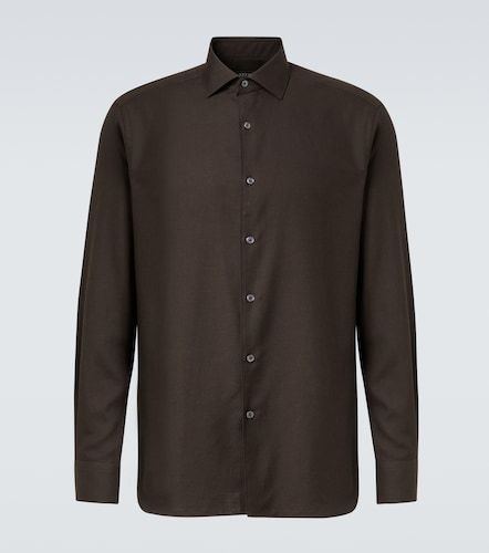 Zegna Camicia in cotone e cashmere - Zegna - Modalova