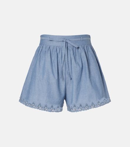 Shorts Elowen de algodón con encaje - Ulla Johnson - Modalova