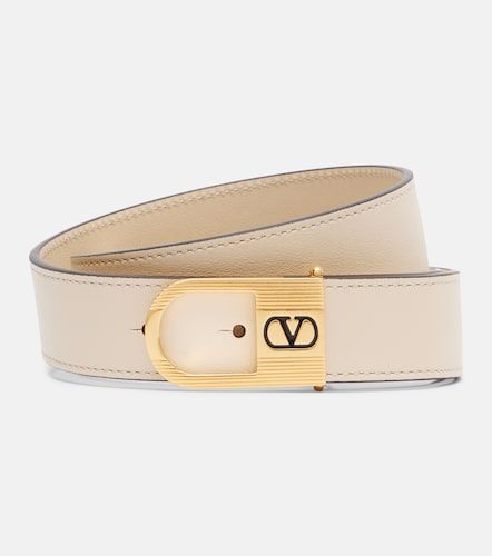 Cinturón de piel con VLogo - Valentino Garavani - Modalova