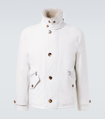 Jacke mit Shearling - Brunello Cucinelli - Modalova