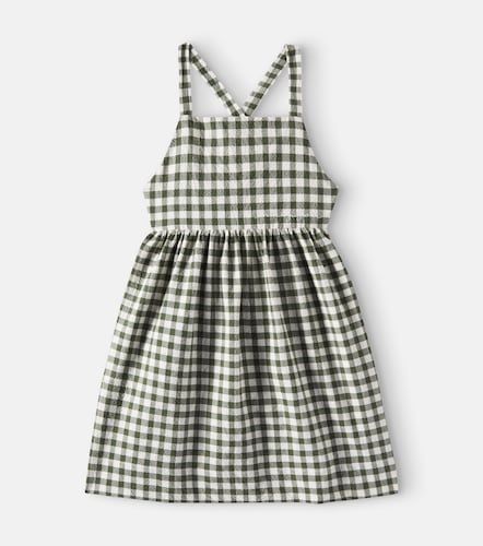 Vestido de sirsaca a cuadros - Il Gufo - Modalova