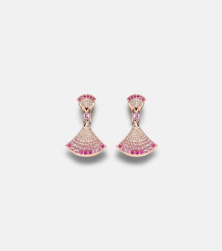 Divas' Dream 18kt gold earrings with sapphires and rubies, diamonds - Bvlgari - Modalova