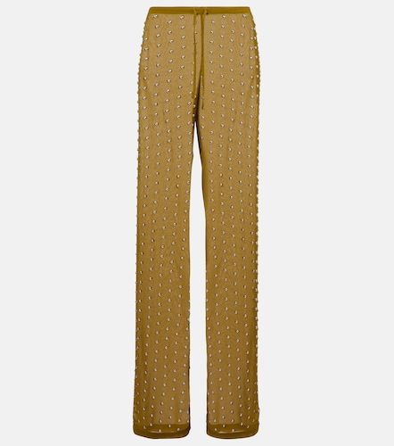 Pantaloni regular con borchie - Dries Van Noten - Modalova