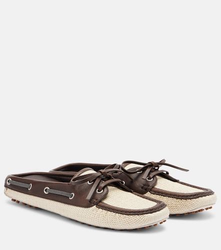 Monili canvas mules - Brunello Cucinelli - Modalova