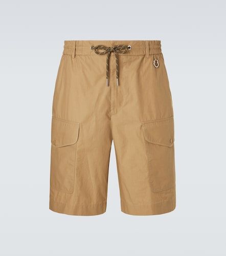 Shorts cargo in popeline di cotone - Moncler - Modalova