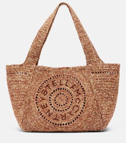 Logo raffia tote bag - Stella McCartney - Modalova