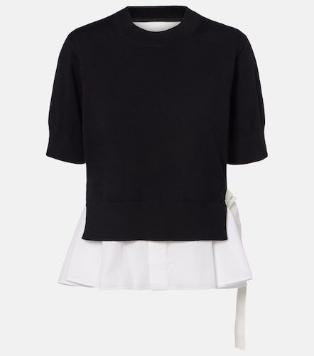 Sacai Top con paneles - Sacai - Modalova