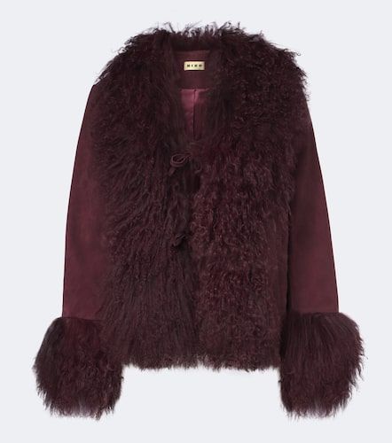 Jacke Sammy aus Veloursleder mit Shearling - Rixo - Modalova