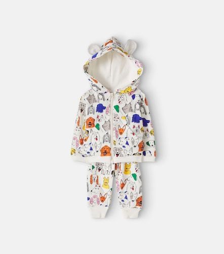 Fábula Bebé - Set de sudadera con capucha y pantalones en mezcla de algodón - Fabula - Modalova