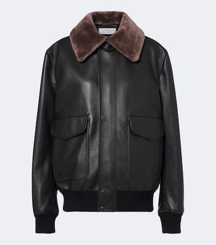 Giacca Grant in pelle con shearling - Gabriela Hearst - Modalova