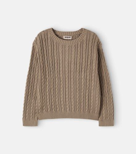 Jersey trenzado Oliver de algodón - Wheat - Modalova