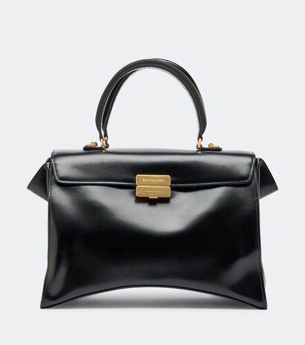 Hourglass Avenue Medium leather top-handle bag - Balenciaga - Modalova