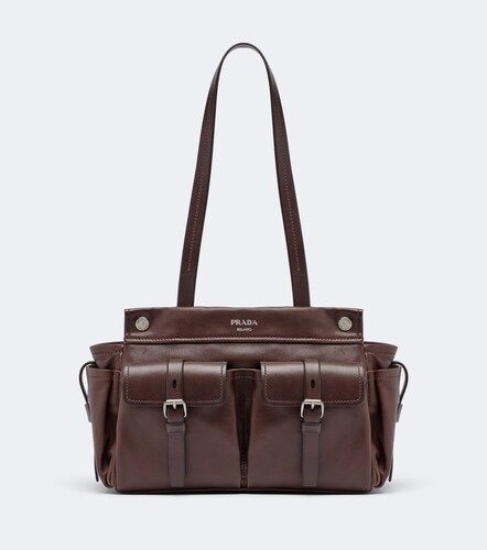 Route Medium leather tote bag - Prada - Modalova