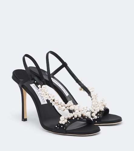 Sandalias Irina de satén con cristales - Jimmy Choo - Modalova