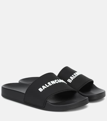 Balenciaga Logo rubber slides - Balenciaga - Modalova