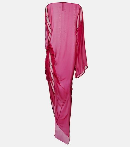 Vestido largo Abito de seda drapeado - Rick Owens - Modalova