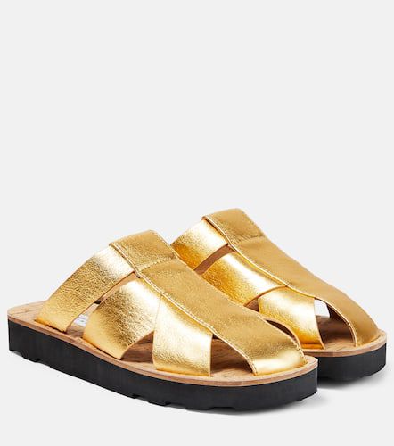 Metallic leather mules - Gabriela Hearst - Modalova