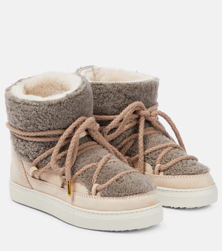 Sneaker Classic shearling and leather ankle boots - Inuikii - Modalova