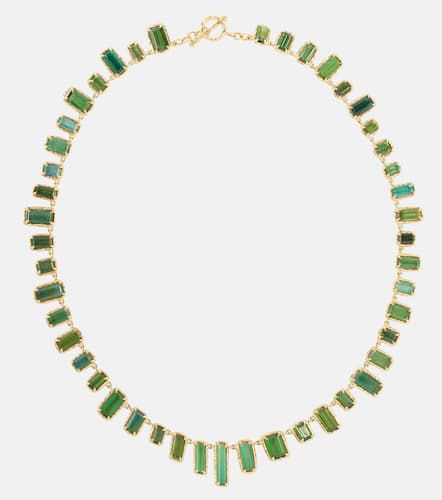 Bermuda Botany Eternity 18kt gold necklace with tourmalines - Octavia Elizabeth - Modalova