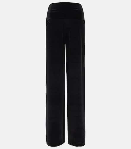 Elephant velvet wide-leg pants - Norma Kamali - Modalova