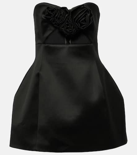 Floral-appliqué bustier minidress - Magda Butrym - Modalova