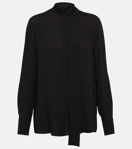 Blusa de georgette de seda con lazada - Valentino - Modalova
