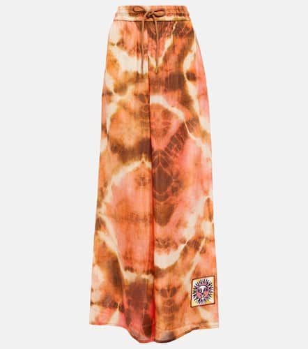 Vacay tie-dye high-rise silk pants - Zimmermann - Modalova