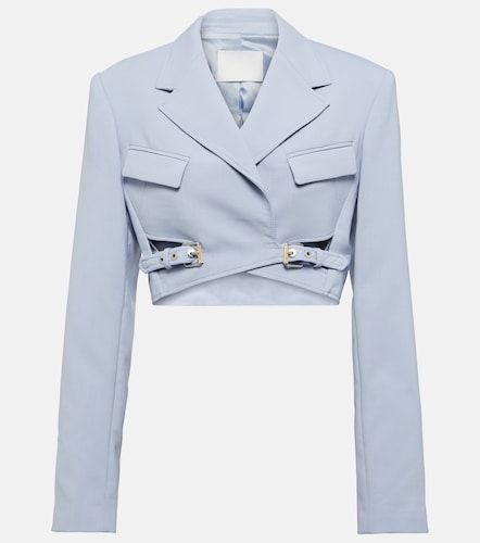 Blazer cropped en mezcla de lana - Dion Lee - Modalova