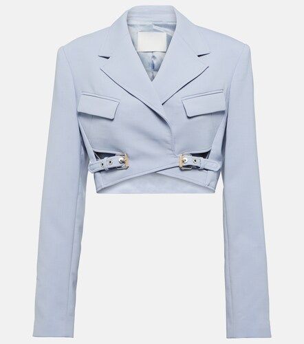 Blazer cropped in misto lana - Dion Lee - Modalova