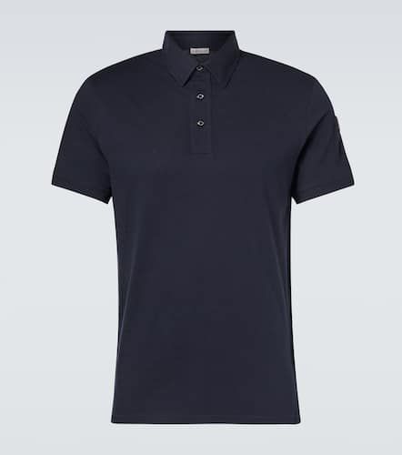 Cotton and cashmere polo shirt - Moncler - Modalova