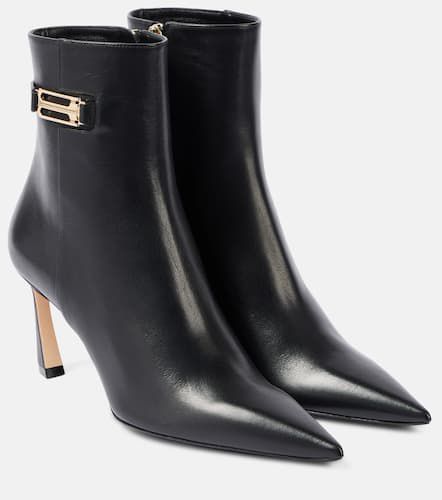 B Buckle 80 leather ankle boots - Victoria Beckham - Modalova