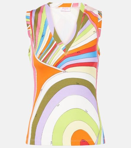 Iride ribbed-knit cotton tank top - Pucci - Modalova