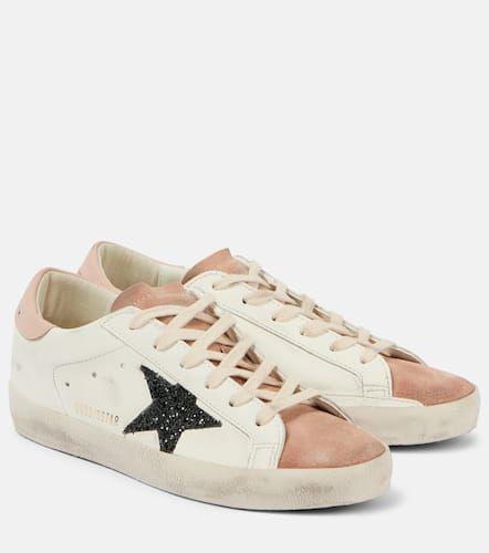 Super Star glitter leather sneakers - Golden Goose - Modalova