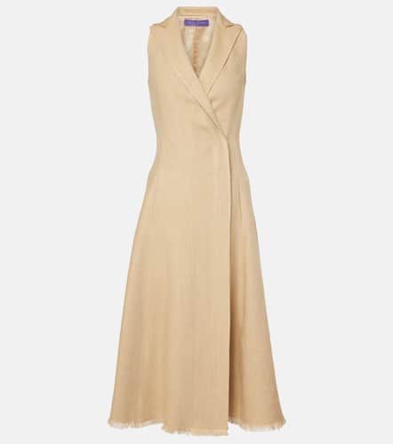 Robe midi en lin et soie - Ralph Lauren Collection - Modalova