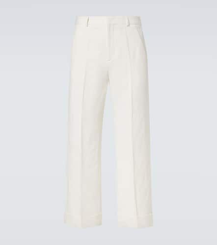 Cotton and linen wide-leg pants - Valentino - Modalova