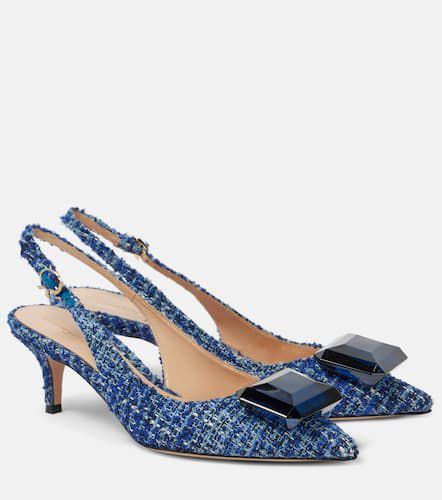 Jaipur 55 bouclÃ© slingback pumps - Gianvito Rossi - Modalova