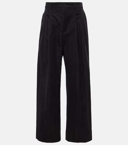 Cotton-blend drill wide-leg pants - Wardrobe.NYC - Modalova