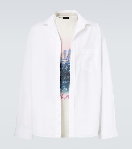 Camicia in jersey e popeline di cotone - Balenciaga - Modalova