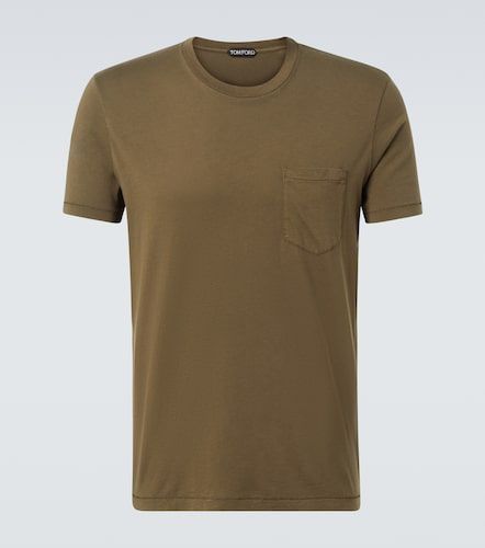 Tom Ford T-shirt in cotone e seta - Tom Ford - Modalova