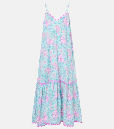 Floral cotton midi dress - Juliet Dunn - Modalova