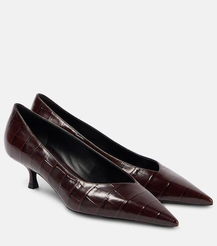 Croc-effect leather pumps - Victoria Beckham - Modalova