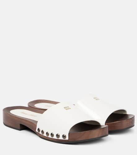 Miu Miu Patent leather clogs - Miu Miu - Modalova