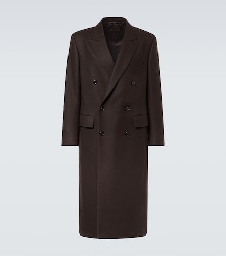 Cappotto doppiopetto in lana e seta - Tom Ford - Modalova