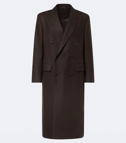 Double-breasted wool and silk coat - Tom Ford - Modalova