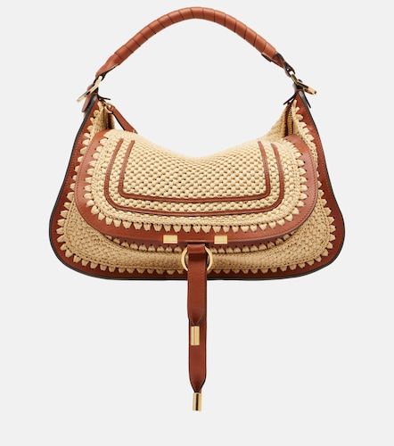 Marcie Small raffia-effect shoulder bag - Chloe - Modalova