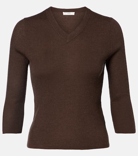 Pullover in cashmere e seta a coste - Vince - Modalova