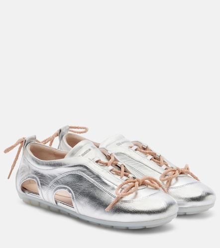 Cutout metallic leather sneakers - Simone Rocha - Modalova