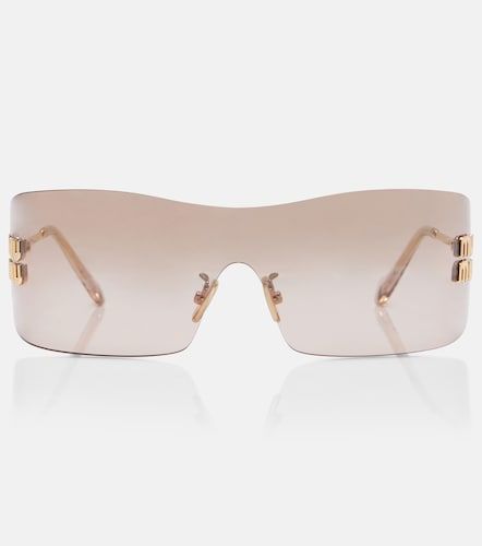 Miu Miu Aube shield sunglasses - Miu Miu - Modalova