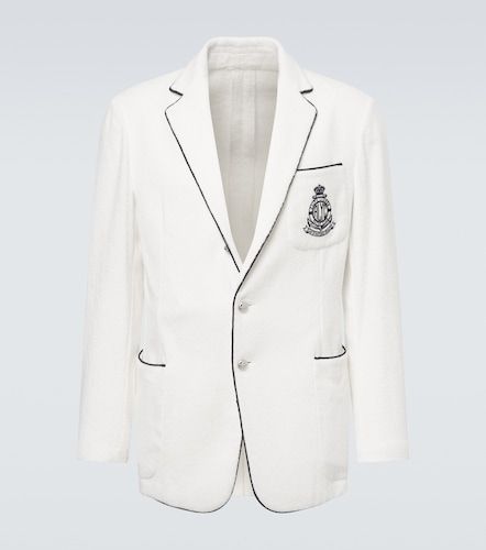 Blazer de rizo de algodón bordado - Ralph Lauren Purple Label - Modalova